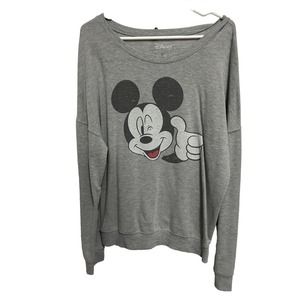 Faded, Distressed Mickey DISNEY Sweater | XL